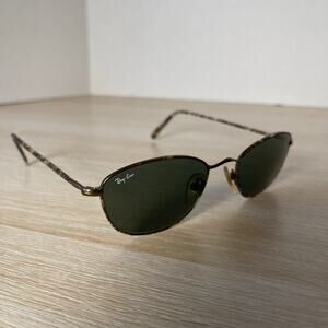 Vintage B&L Ray-Ban W2656 PPAS Sunglasses Slim Line Marble Brown RARE!